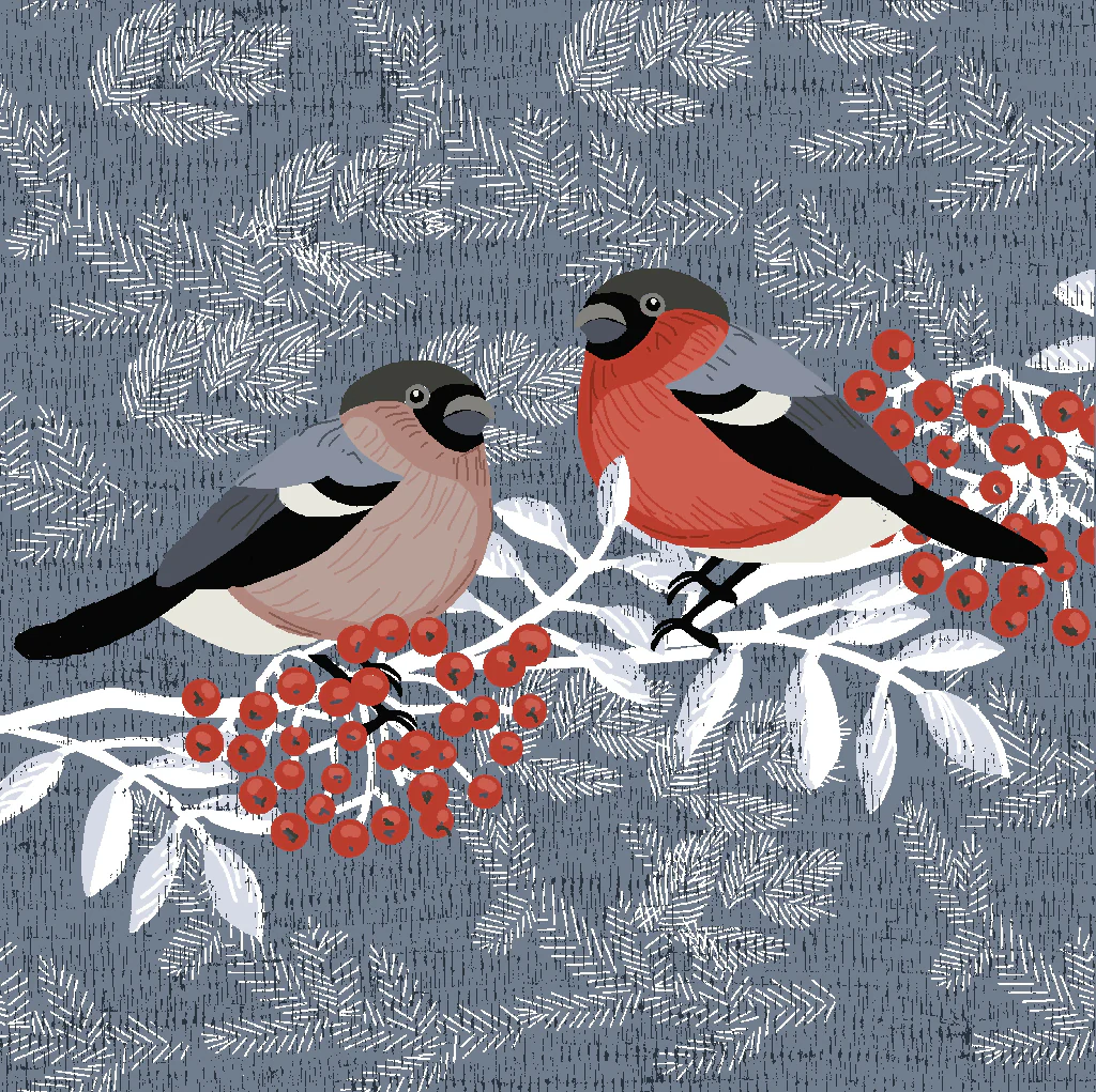 Bullfinch- Signed and Mounted Giclée Art Print - Image 6