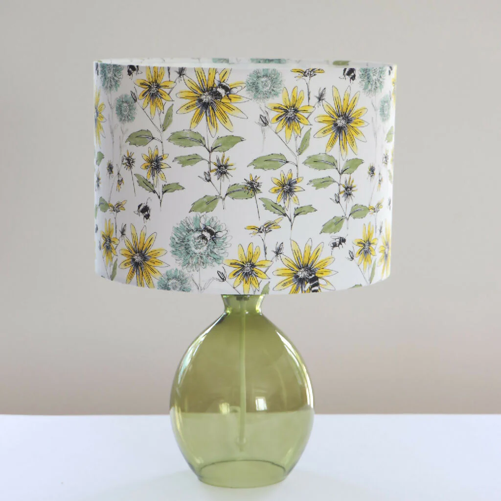 Bumblebee and Flora Designer Lampshade - Image 7