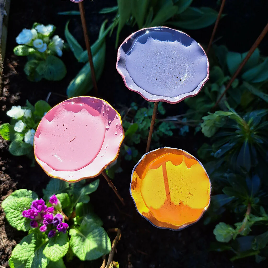 Butterfly puddler set, wildlife garden decor
