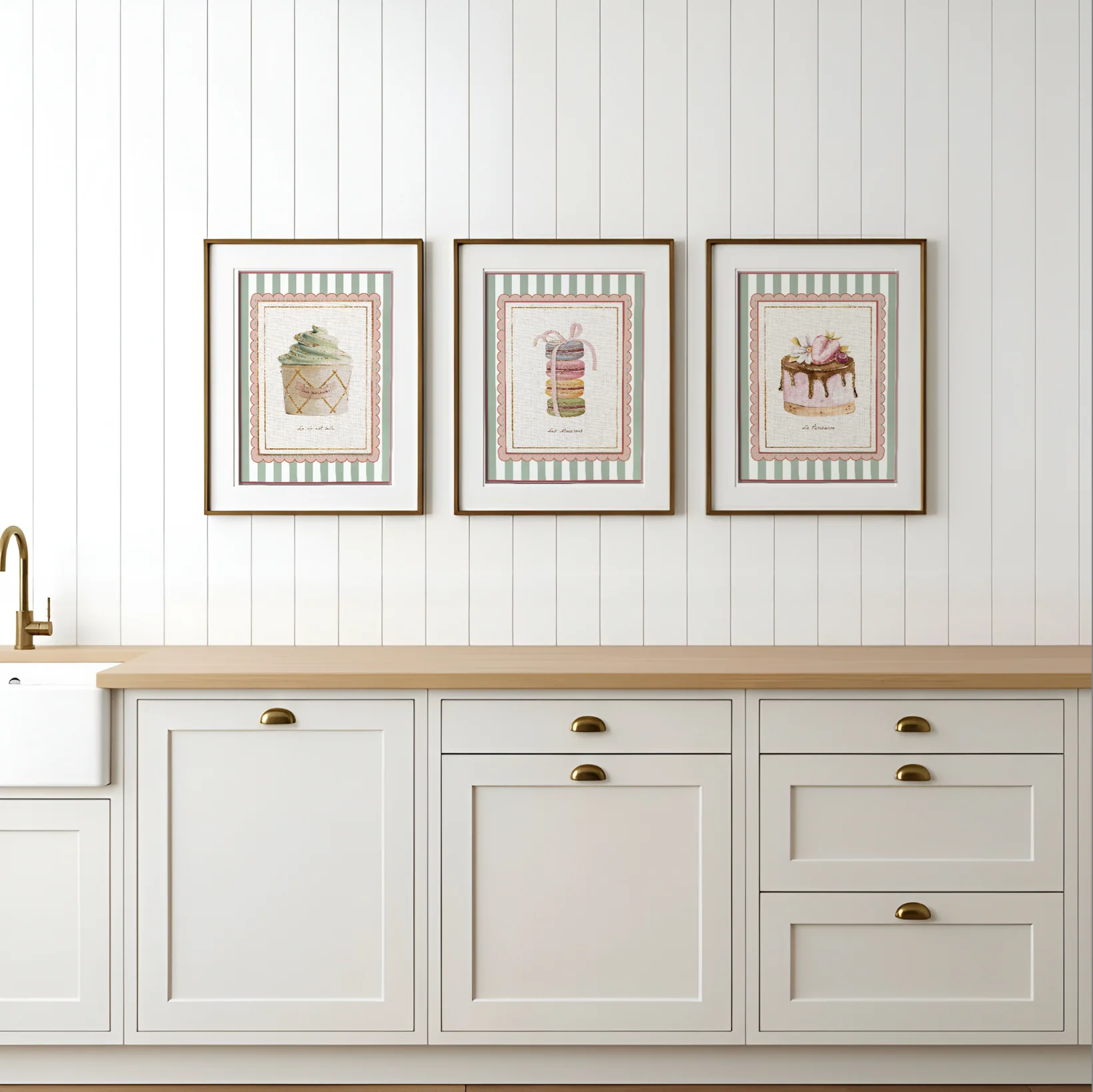 Cafe Paris Print Set of 3 Kitchen Coffee Shop Art Parisienne Patisserie Artwork Girls Room Wall Decor - Image 5