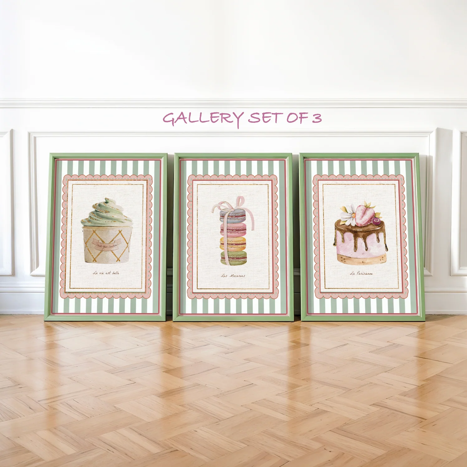 Cafe Paris Print Set of 3 Kitchen Coffee Shop Art Parisienne Patisserie Artwork Girls Room Wall Decor - Image 7