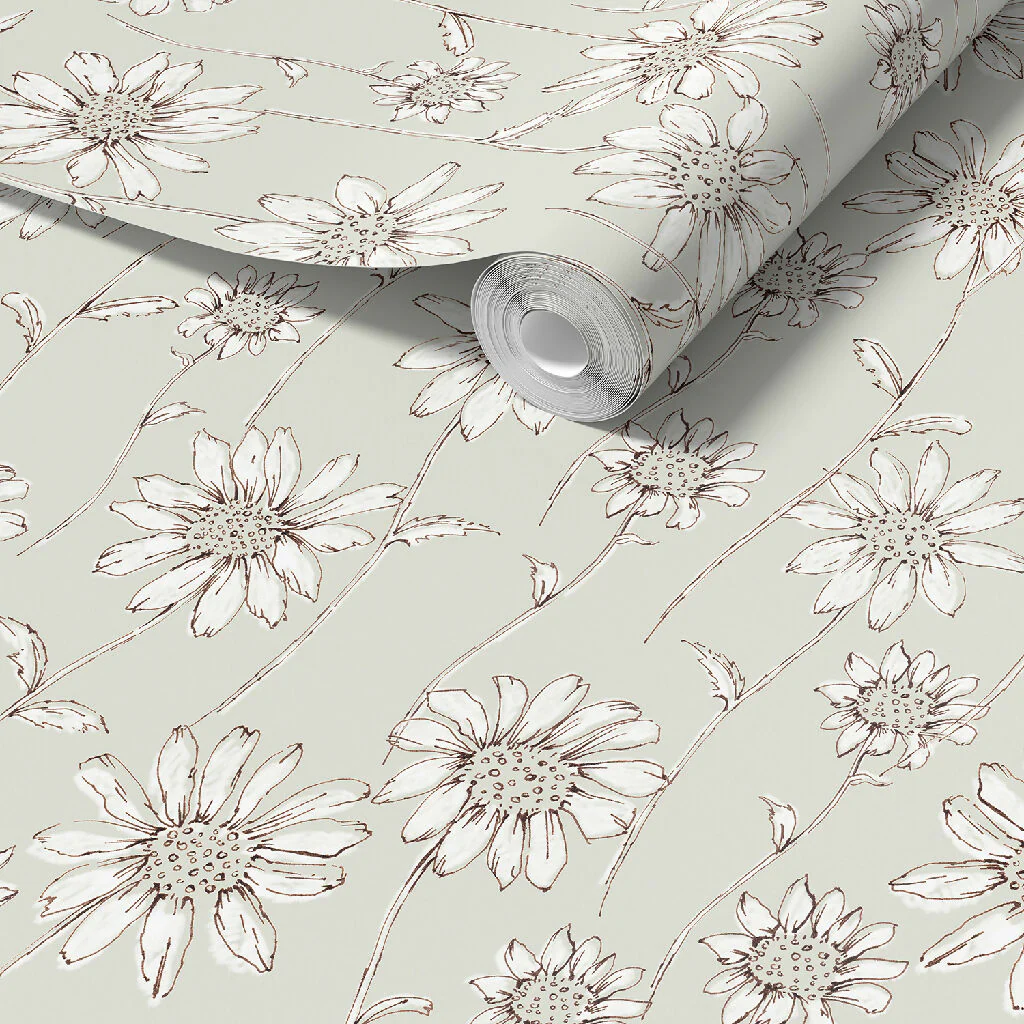 Caja Floral Sustainable Wallpaper Available in Six Colours - Image 2