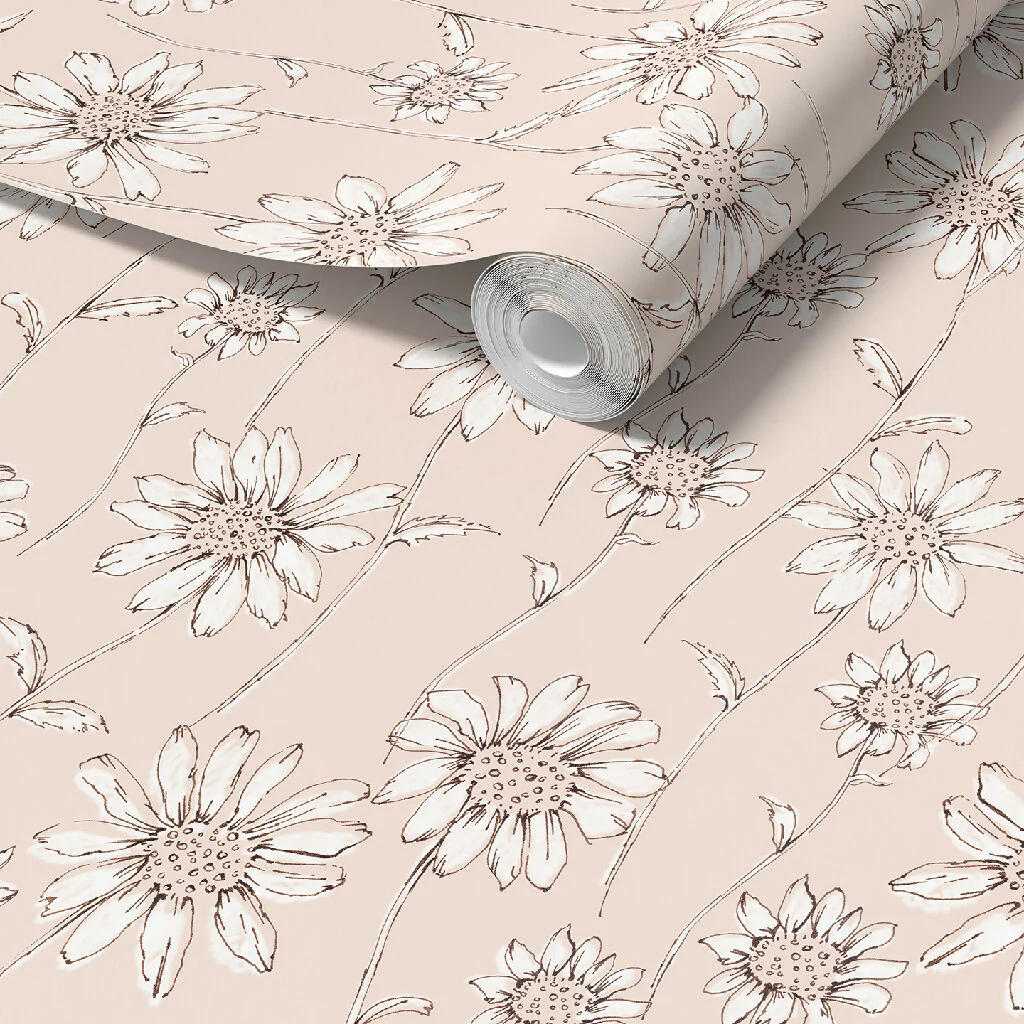 Caja Floral Sustainable Wallpaper Available in Six Colours - Image 4