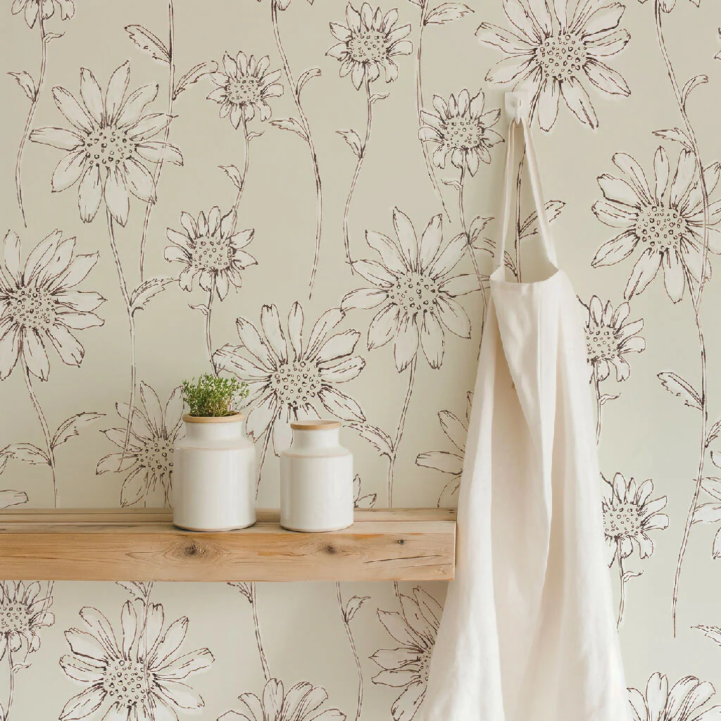 Caja Floral Sustainable Wallpaper Available in Six Colours - Image 5
