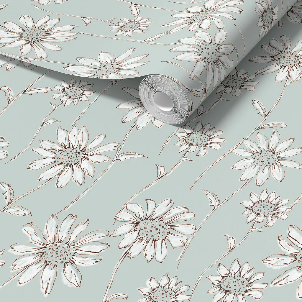 Caja Floral Sustainable Wallpaper Available in Six Colours - Image 7