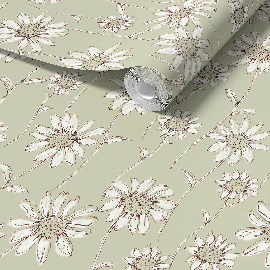 Caja Floral Sustainable Wallpaper Available in Six Colours - Image 8