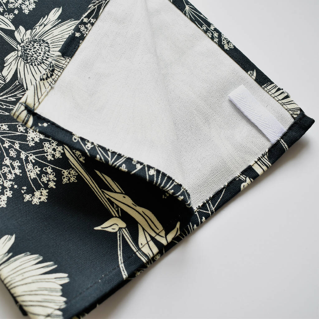 Calendula Tea Towel in Blueberry - Image 2