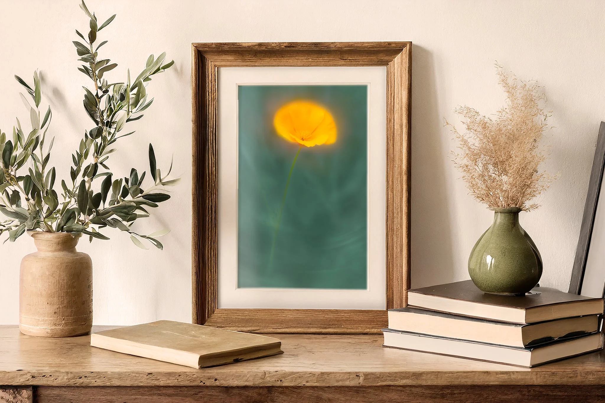 Flower Art Print for Home Interiors 'Californian Poppy' - Image 3