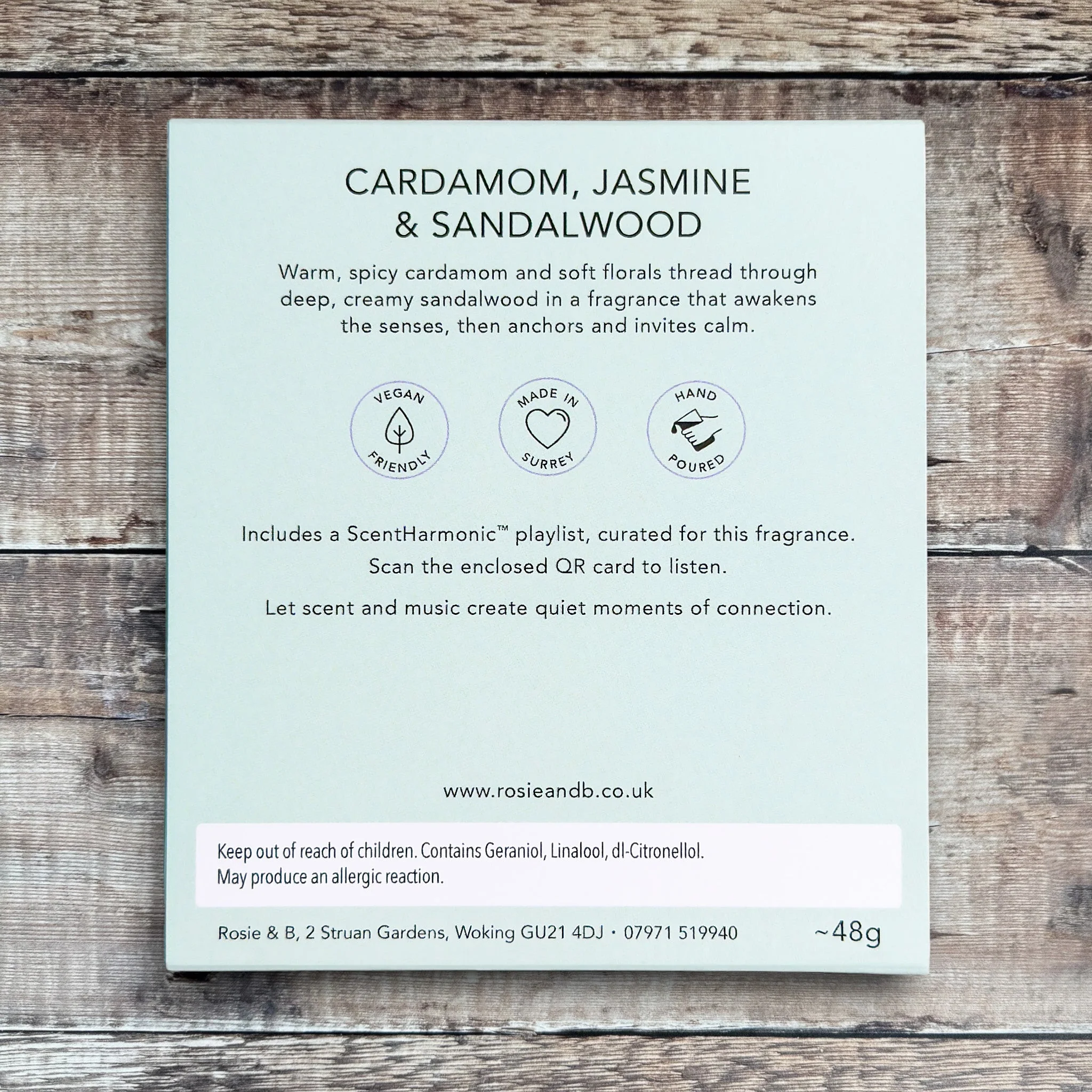 Cardamom, Jasmine & Sandalwood Wax Melts - Image 3