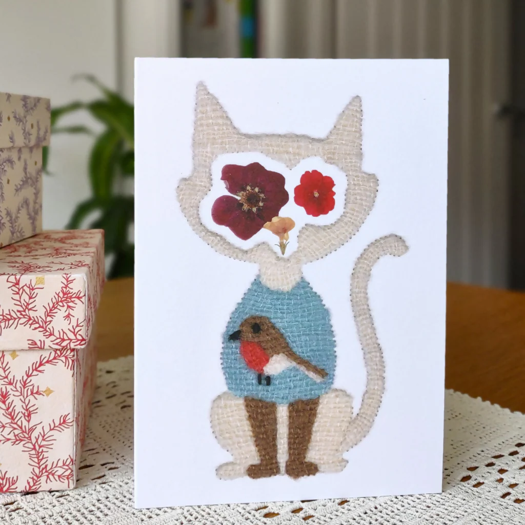 Cat And Dog Christmas Card Pack - Image 4