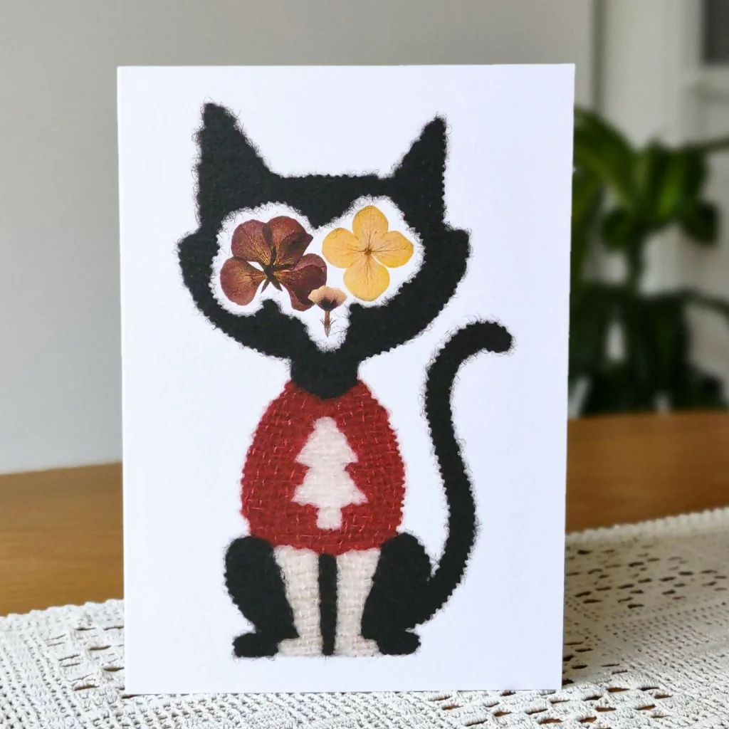 Cat And Dog Christmas Card Pack - Image 5