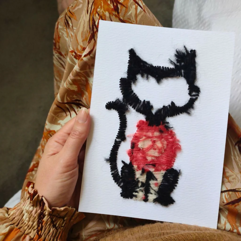 Cat Art Valentine Gift - Image 3