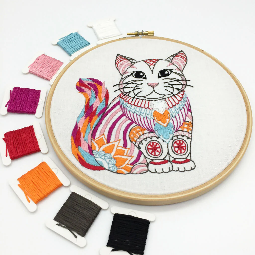 Cat Embroidery Kit - Image 6