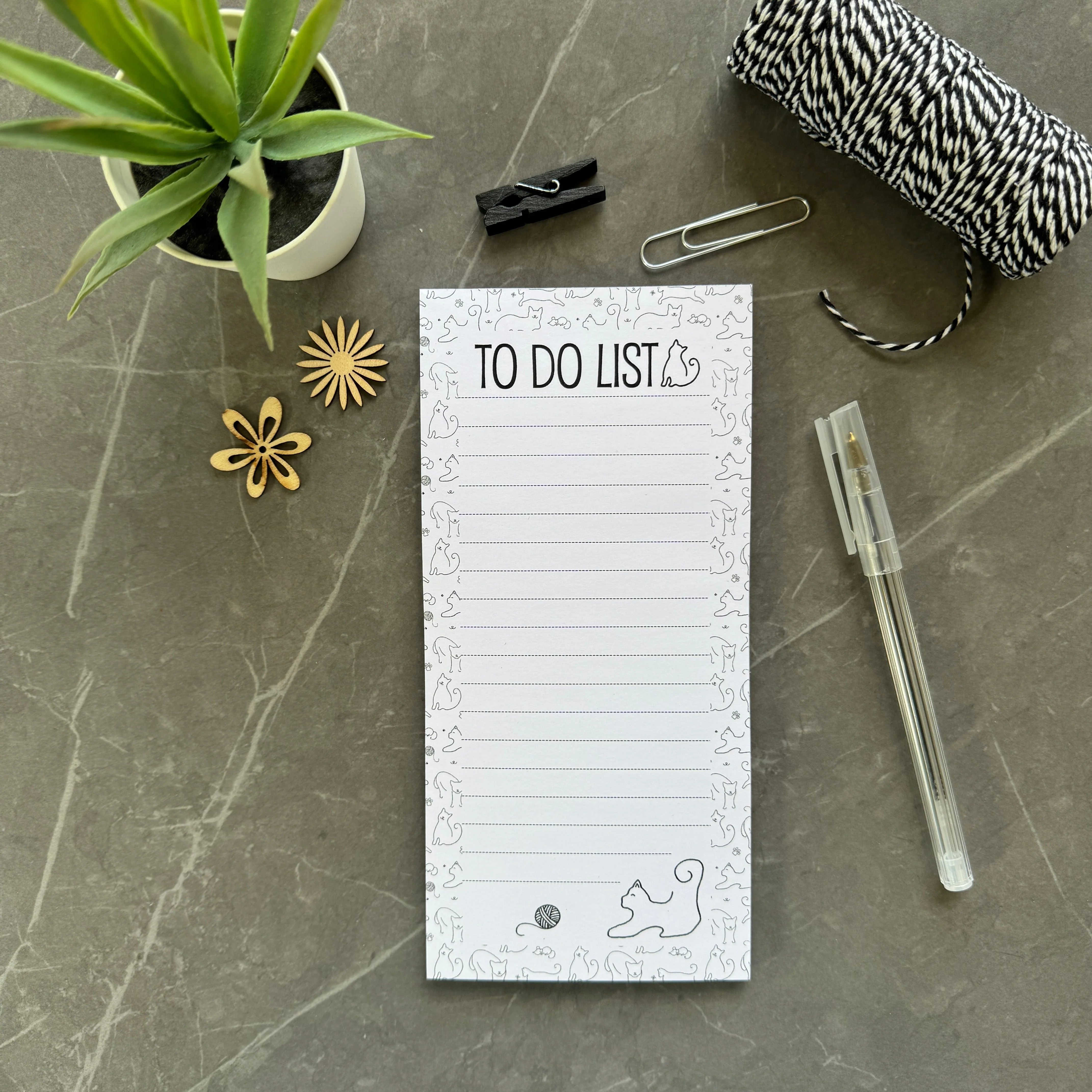 Cat To Do List Pad