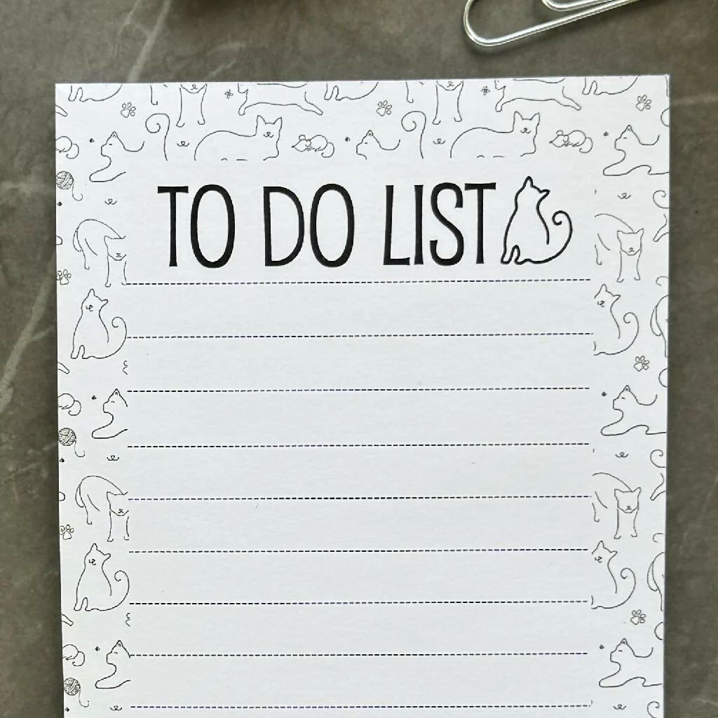 Cat To Do List Pad - Image 5