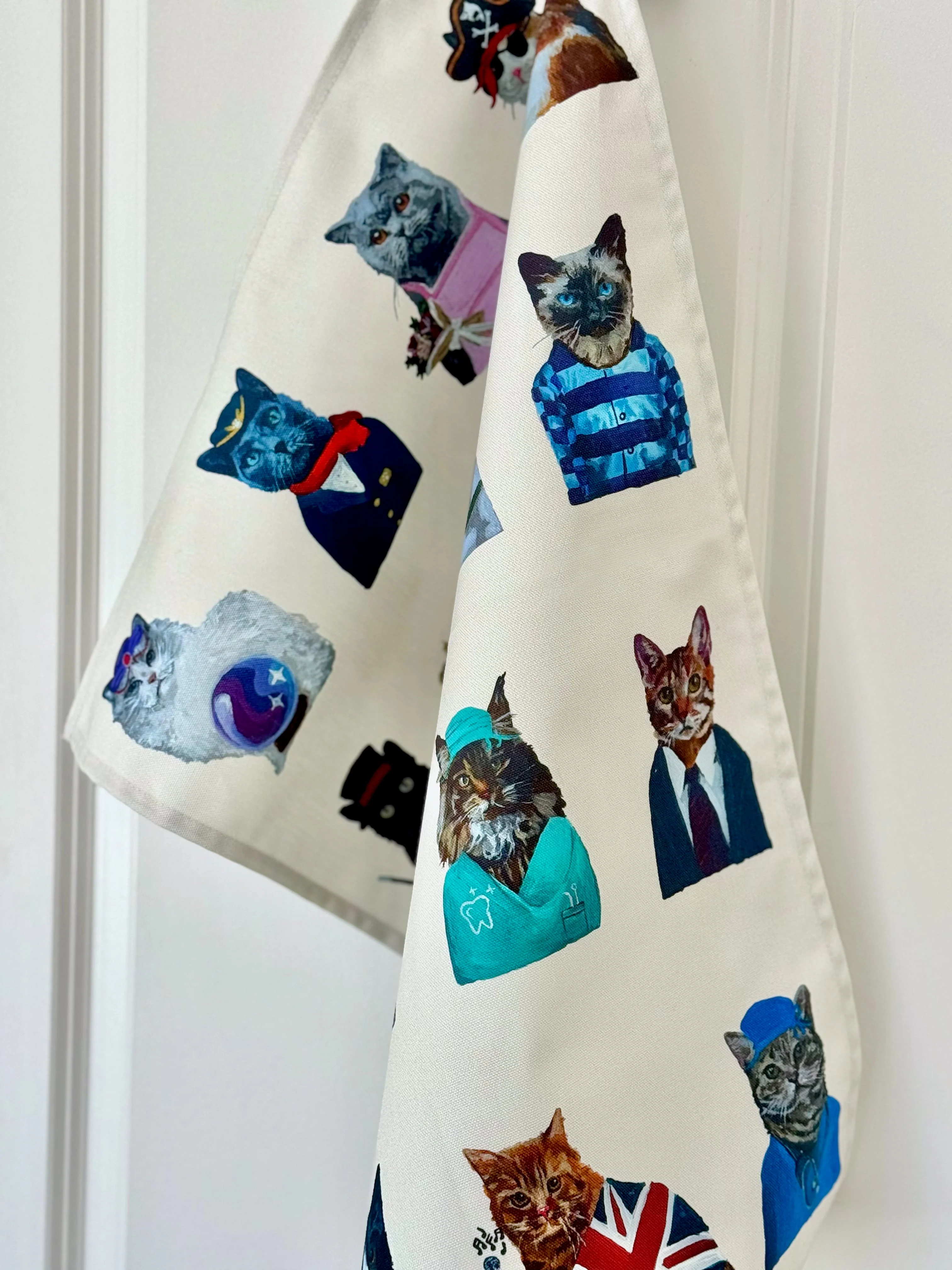 CATS 100% Cotton Tea Towels - Image 6