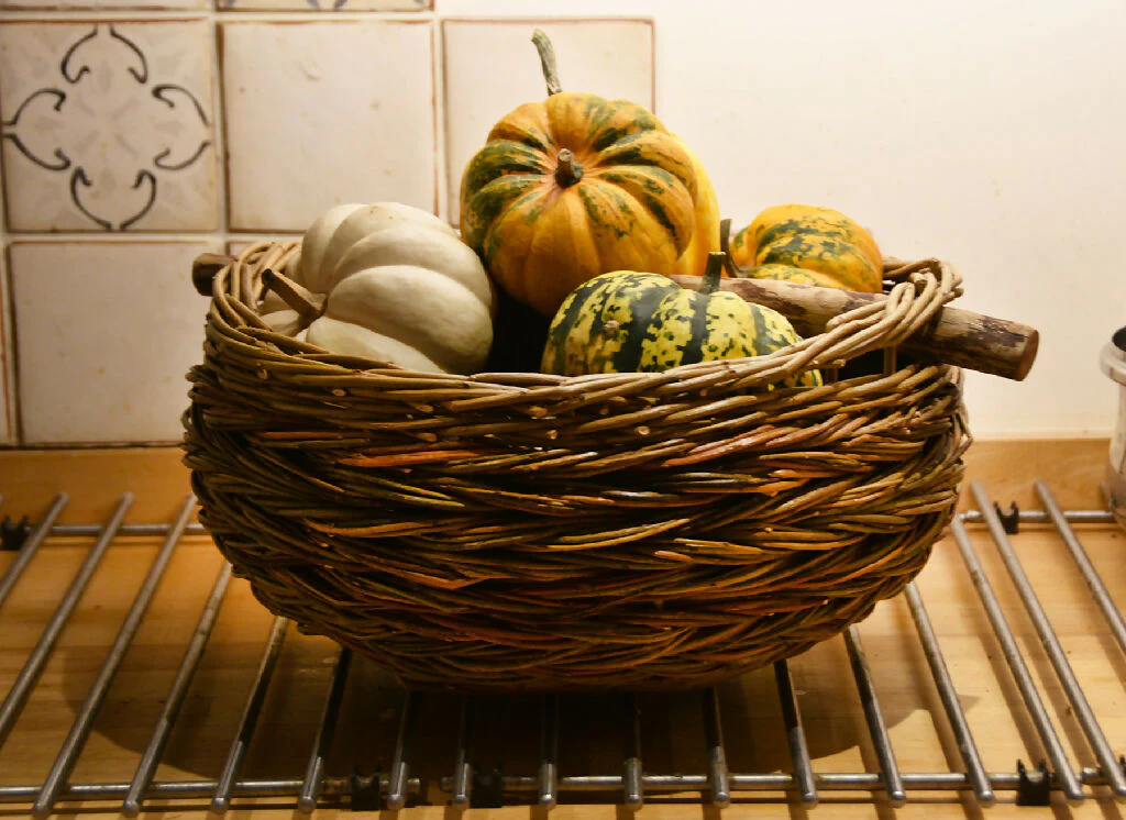 Cauldron Style Willow Bowl with a Driftwood Handle - Image 2