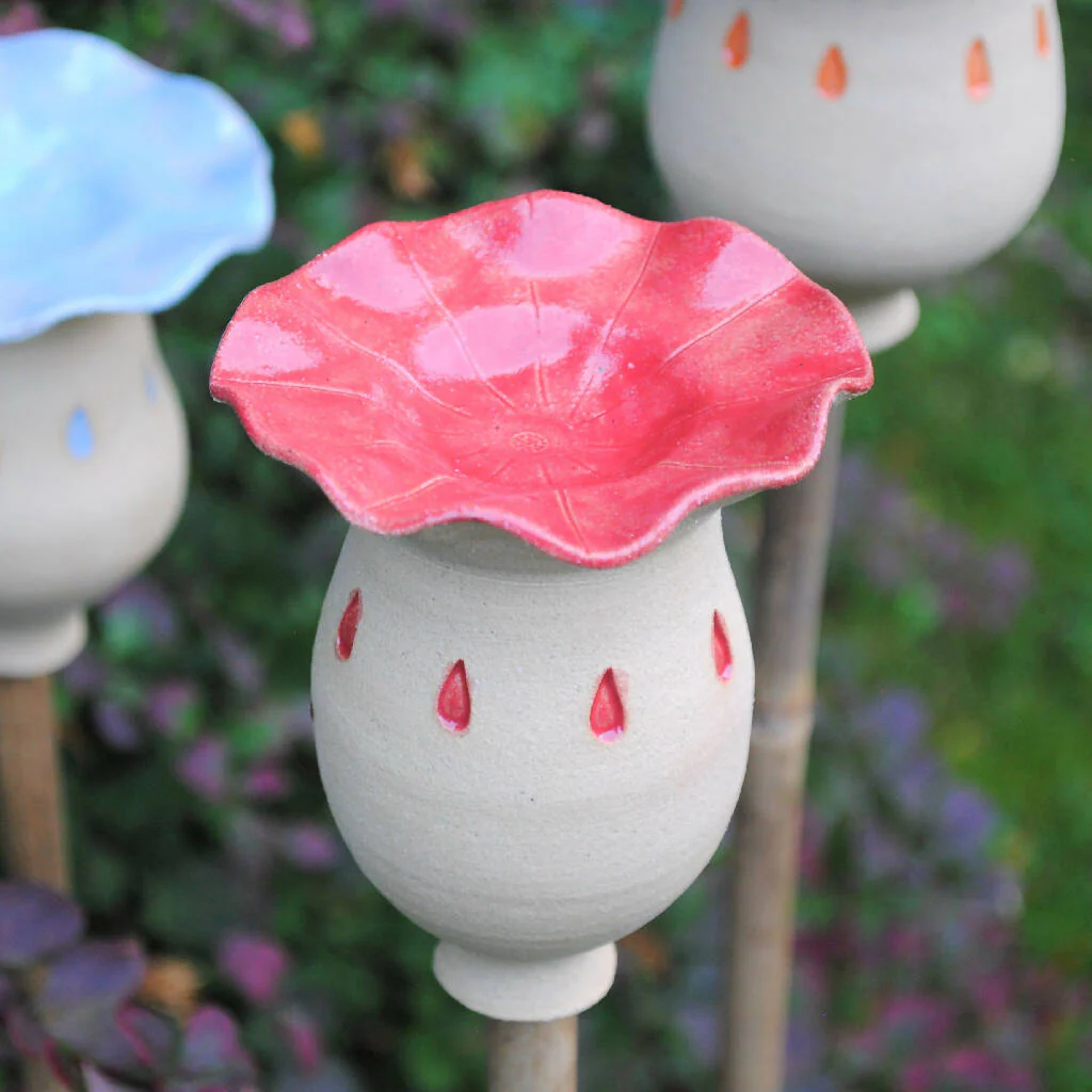 Ceramic Poppy Seed Head in Six Colour Options - Image 7