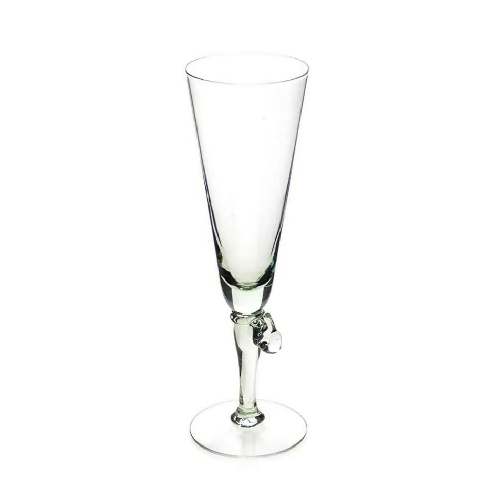 Champagne Flutes with Animal Stem Set of 4 - Image 4