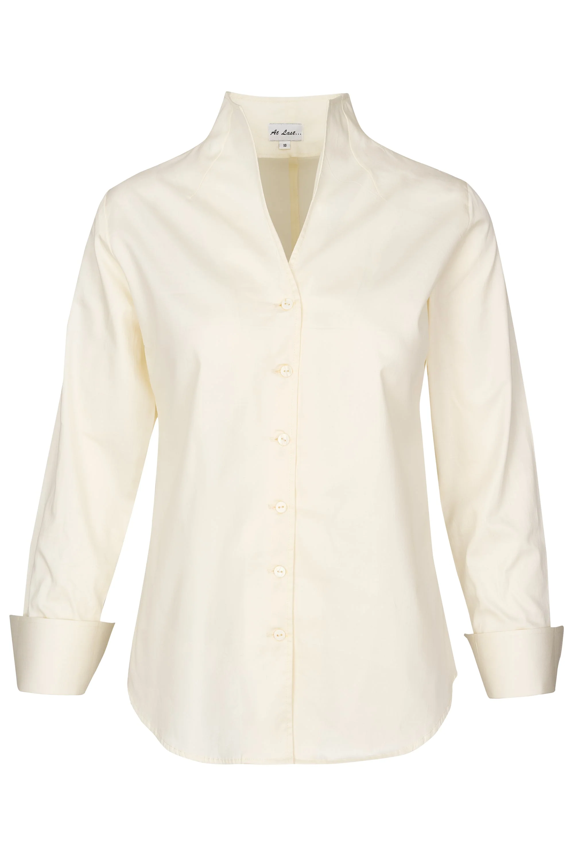 Cotton Chelsea Shirt In Ivory - Image 4