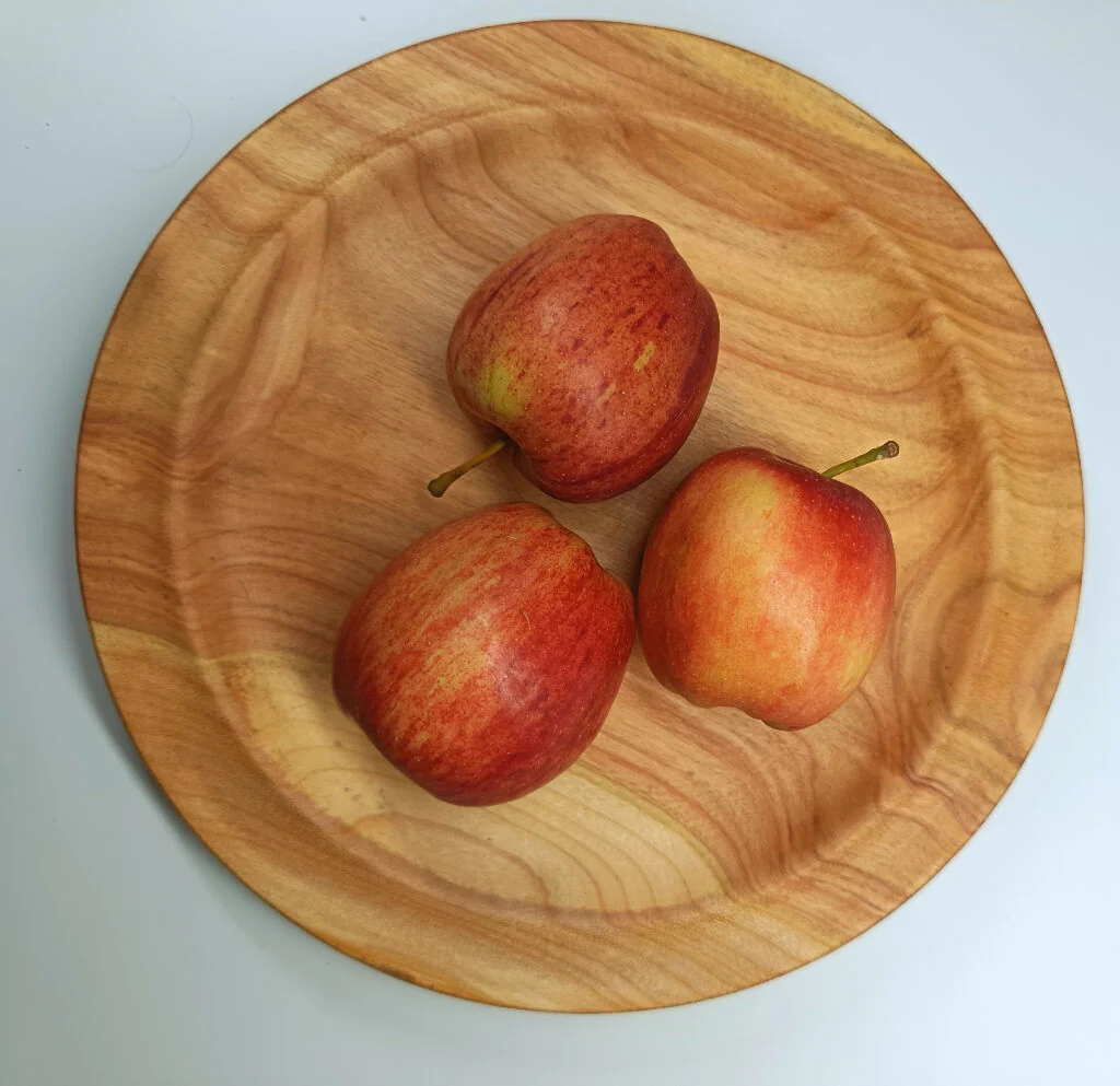 Cherry wood plate