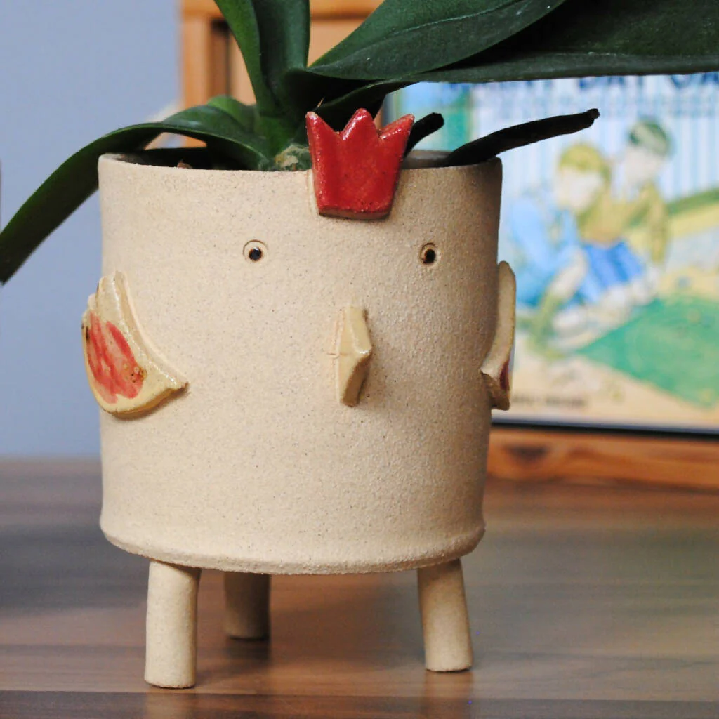 Chicken Cockerel Planter Pot - Image 3