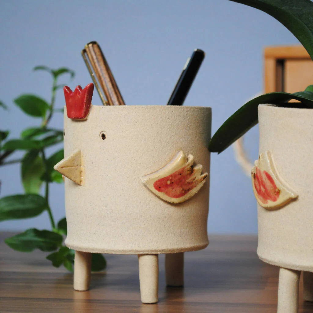 Chicken Cockerel Planter Pot - Image 4