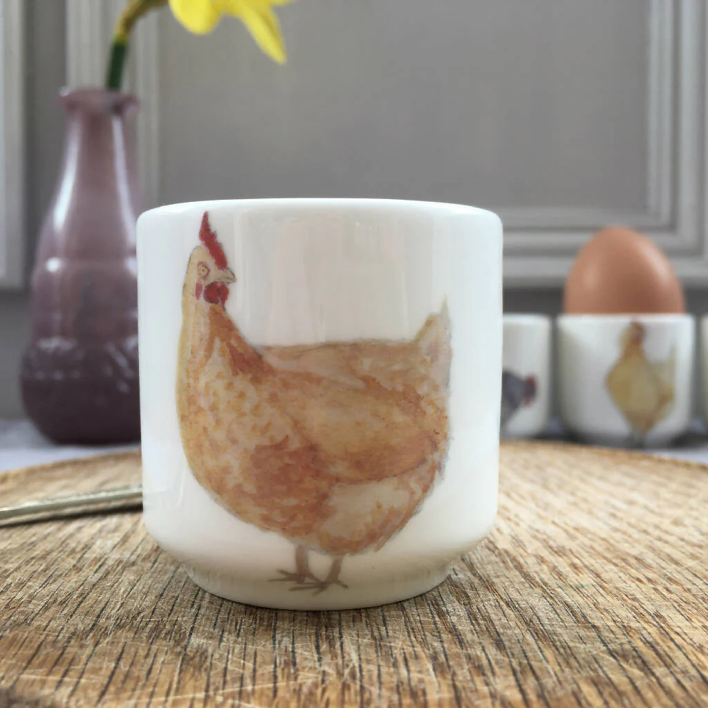 Chickens and Forget me nots Bone China Eggcups - Image 7