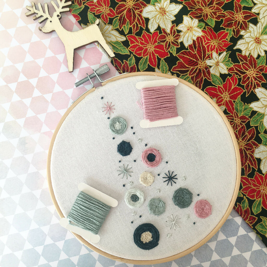 Christmas Embroidery Kit - Contemporary Christmas Tree Embroidery Kit - Image 7