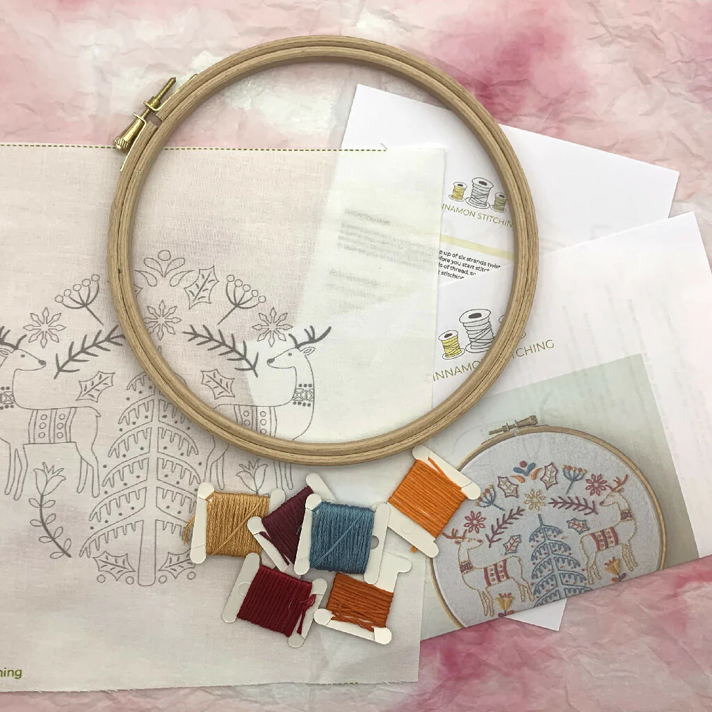Christmas Embroidery Kit - Modern Christmas Embroidery Kit - Image 10