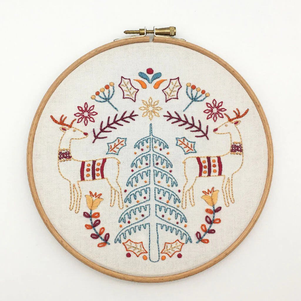 Christmas Embroidery Kit - Modern Christmas Embroidery Kit - Image 6