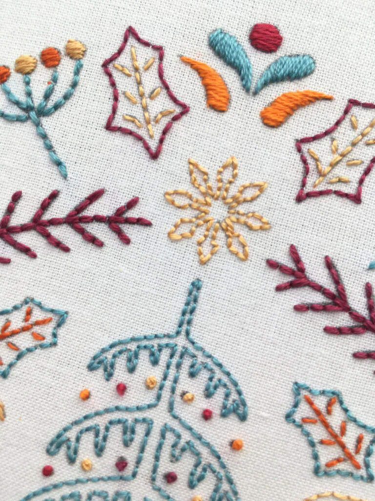 Christmas Embroidery Kit - Modern Christmas Embroidery Kit - Image 8
