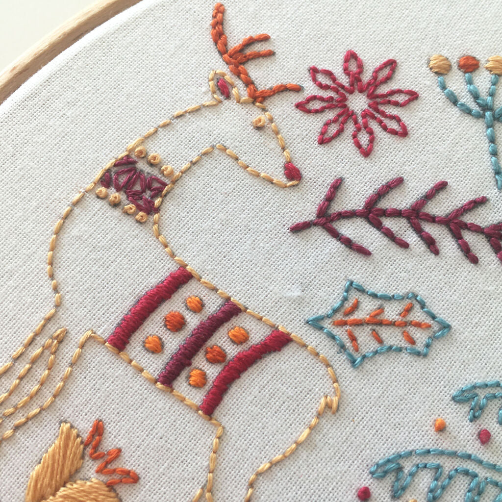Christmas Embroidery Kit - Modern Christmas Embroidery Kit - Image 9