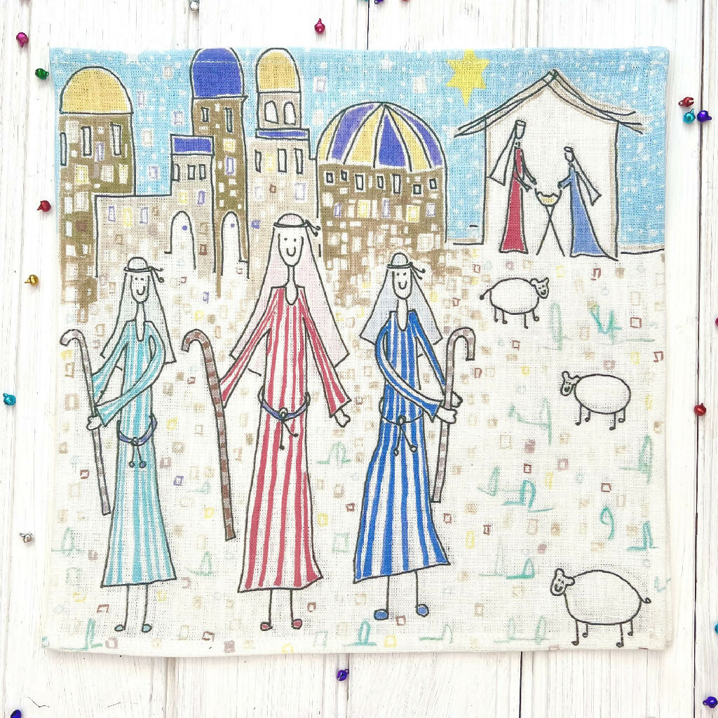 Christmas Linen Napkins - Following the Star - Image 5