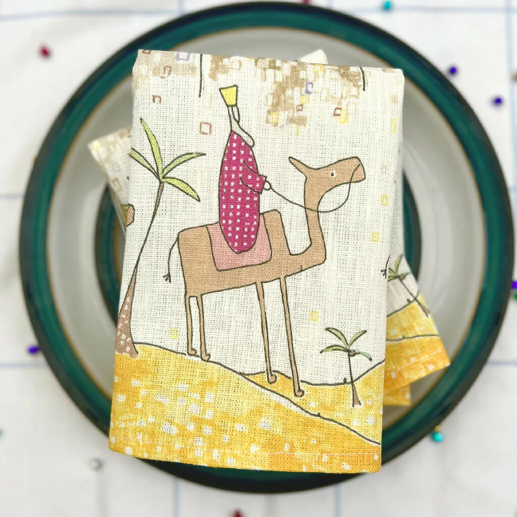 Christmas Linen Napkins - Following the Star - Image 6