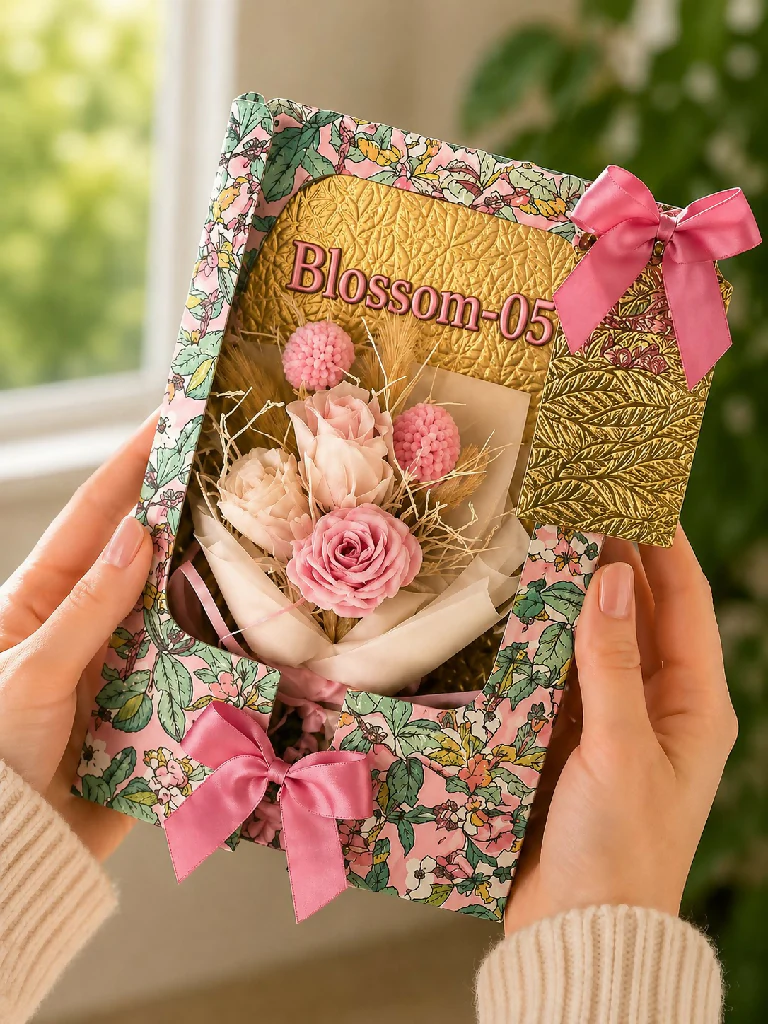 Forever Rose Flower Card -Handmade in the UK with real preserved roses that last for months - Image 12