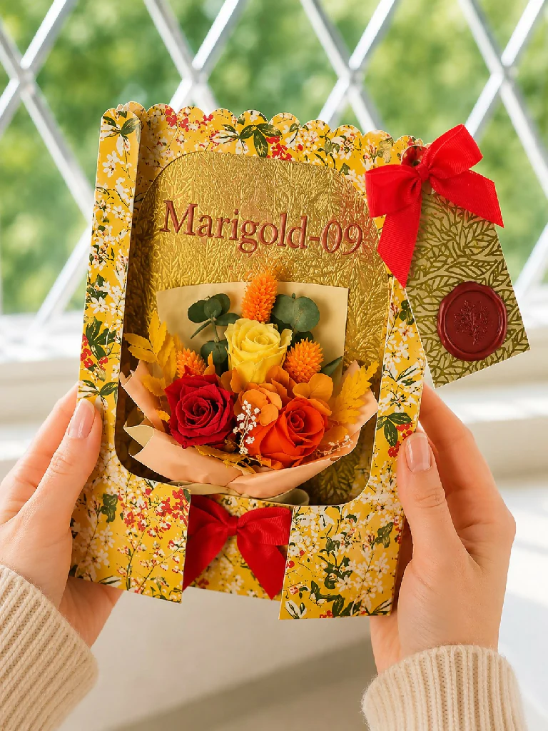 Forever Rose Flower Card -Handmade in the UK with real preserved roses that last for months - Image 13