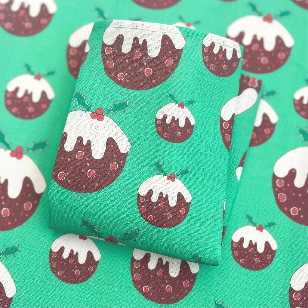 Christmas Pudding Linen Napkins - Image 3