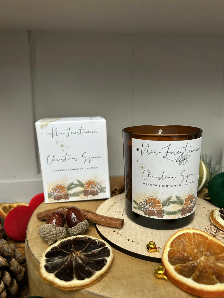 Christmas Spice Luxury Christmas Soy Wax Candle - Image 3