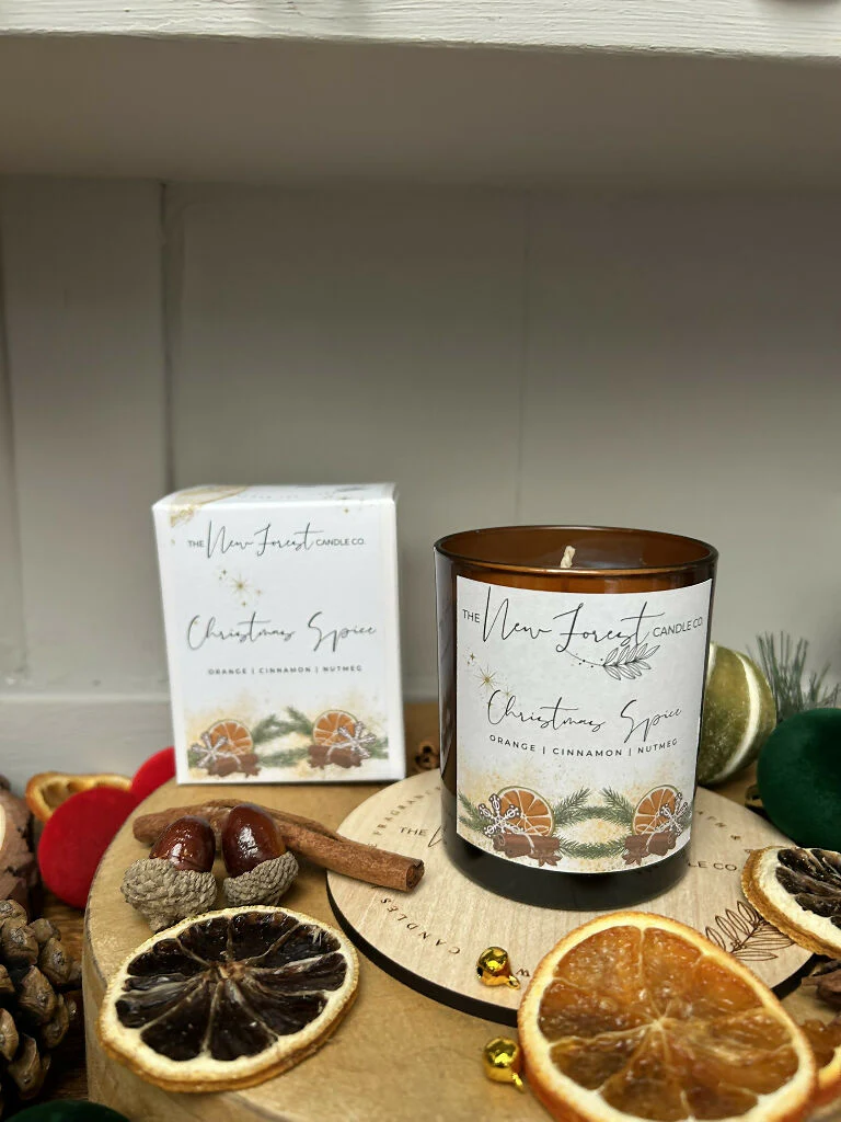 Christmas Spice Luxury Christmas Soy Wax Candle - Image 4