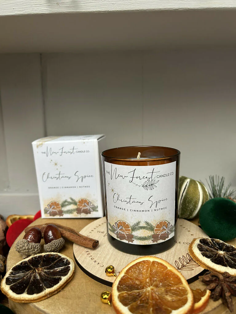 Christmas Spice Luxury Christmas Soy Wax Candle - Image 5