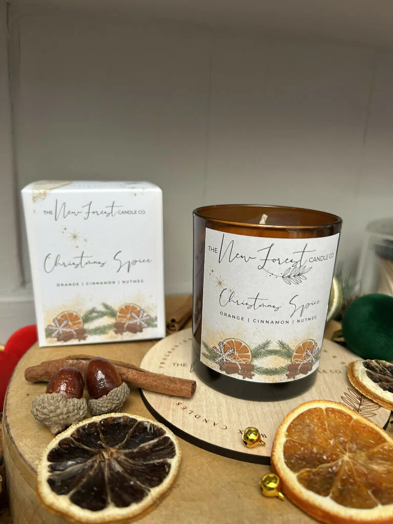 Christmas Spice Luxury Christmas Soy Wax Candle - Image 9