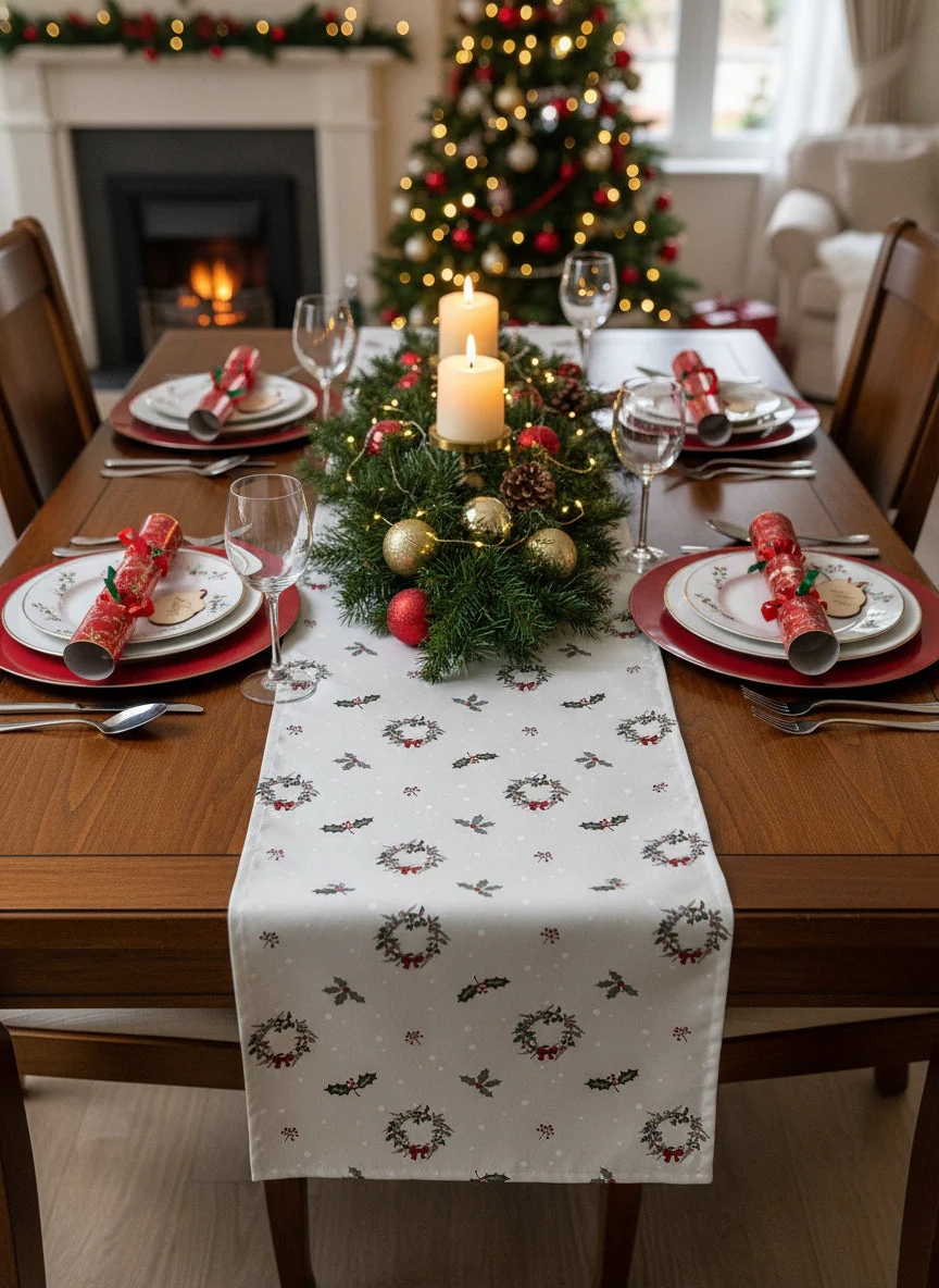Christmas Wreath Napkin - Image 3