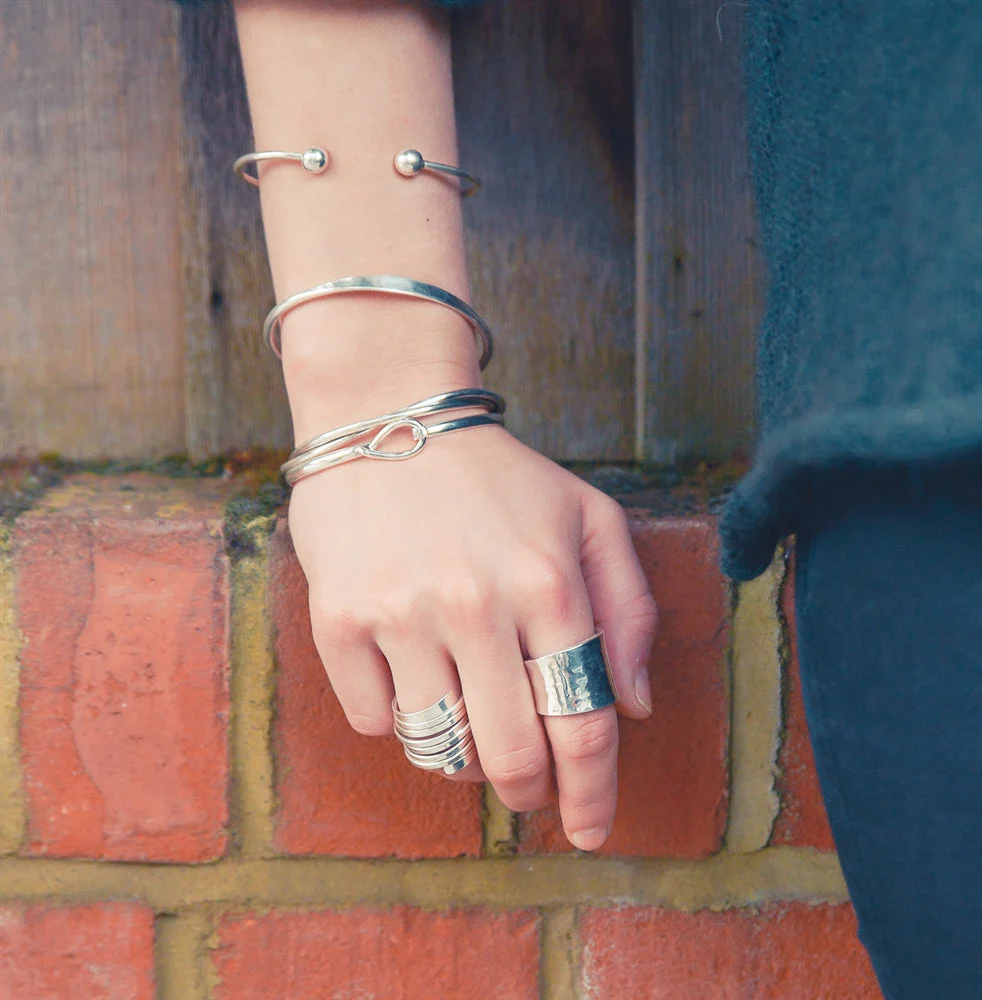 Chunky Statement Sterling Silver Wrap Ring - Image 3