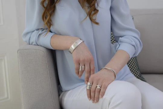 Chunky Statement Sterling Silver Wrap Ring - Image 4