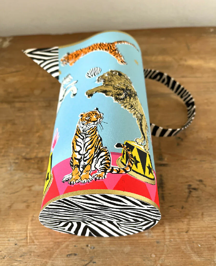 Circus Screenprinted Paper Jug (Handmade) - Image 4