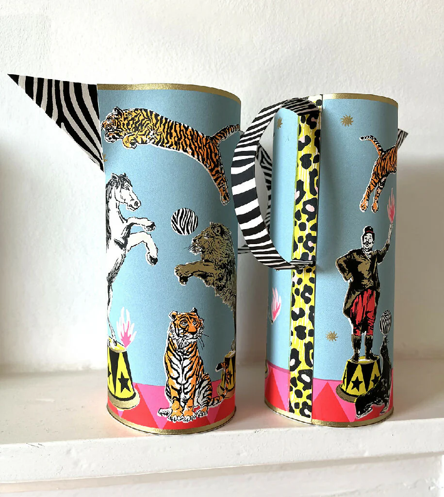 Circus Screenprinted Paper Jug (Handmade) - Image 5
