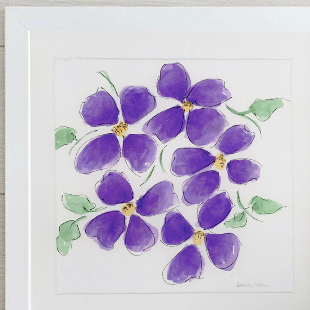 'Clematis' Framed Original Art - Image 2