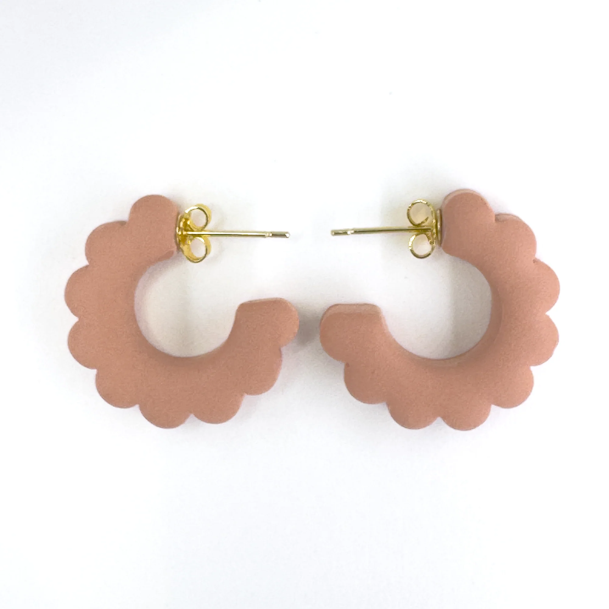 Cloud | Light Terracotta | Hoop Earrings - Image 3