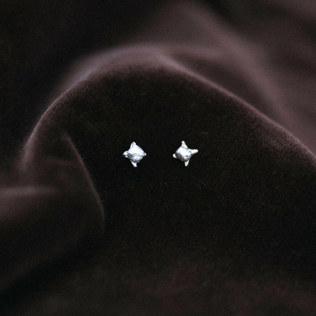 Clove Studs in Recycled Sterling Silver
